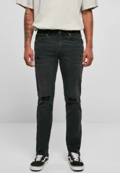 URBAN CLASSICS Jean Droit - Black Destroyed Washed