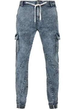 URBAN CLASSICS Jeans Fuselé - Light Skyblue Acid Washed -Tenues Mode Boutique dd831cc197884f0eb281079409f23b31