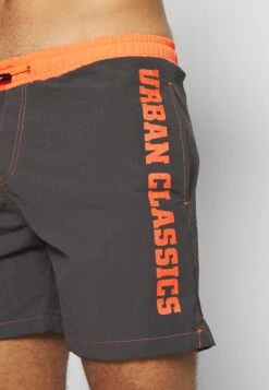 URBAN CLASSICS Logo - Short De Bain - Anthracite/Orange -Tenues Mode Boutique eaa8eb7bd0094910932c6559211abd8c