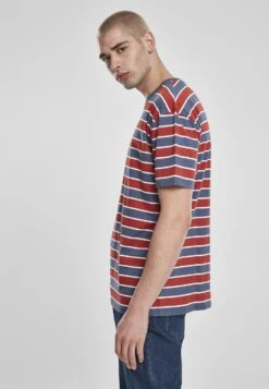 URBAN CLASSICS Yarn Dyed Board Stripe - T-Shirt Basique - Burnedred/Vintageblue 17 URBAN CLASSICS Yarn Dyed Board Stripe - T-Shirt Basique - Burnedred/Vintageblue -Tenues Mode Boutique eab98a1928014b3787575d89f2e67673