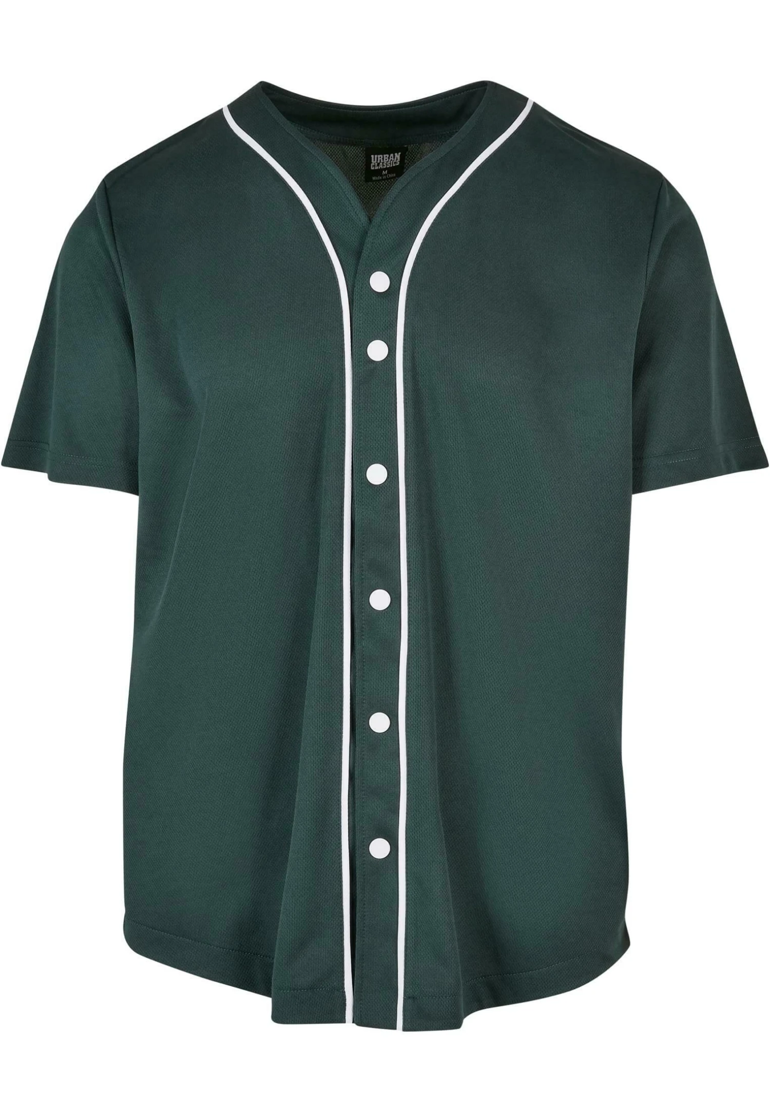 URBAN CLASSICS Baseball - Chemise - Bottlegreen White 6 URBAN CLASSICS Baseball - Chemise - Bottlegreen White – Image 6