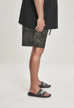 URBAN CLASSICS Pattern - Short De Bain - Palm/Olive -Tenues Mode Boutique f2b798ad05c8475d87c3e2644873868b